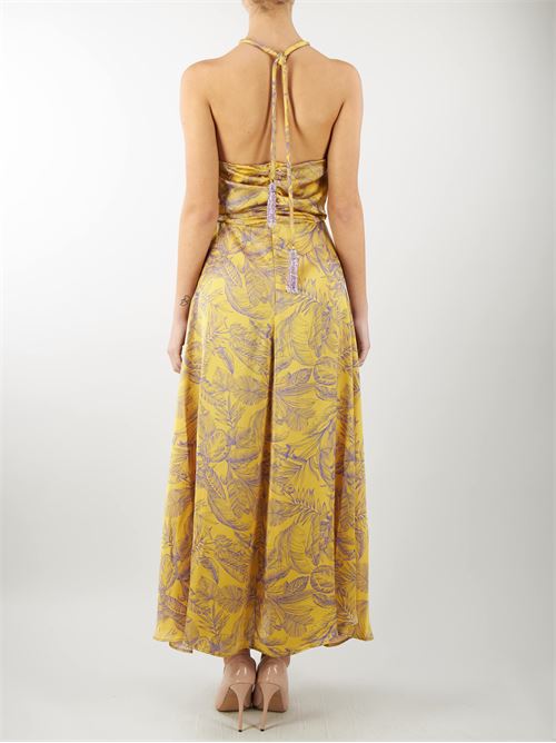 Long dress with slits in eden print Simona Corsellini SIMONA CORSELLINI | abito en | AB01201TRAS0038666